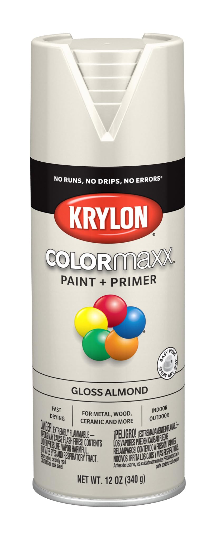 Krylon ColorMaxx 12 Oz. Gloss Spray Paint, Pumpkin Orange - 1 Each