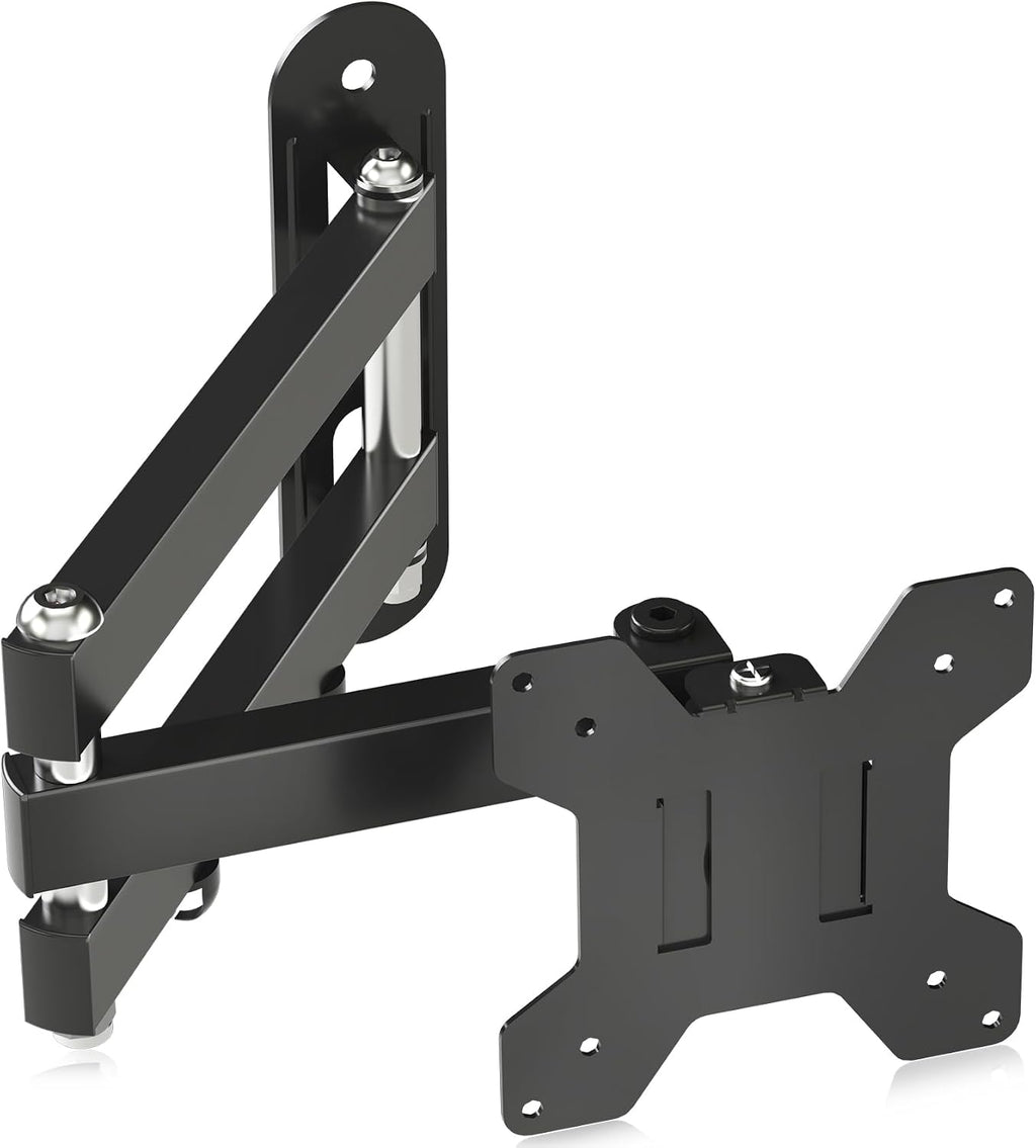 Suptek Full Motion TV Wall Mount Bracket for Most 13-30 inch TVs and Monitors, Flat and Curved TVs up to 28lbs, Tilt Swivel and 16.9 inch Extension, Max VESA 100x100mm, Black, MA2776