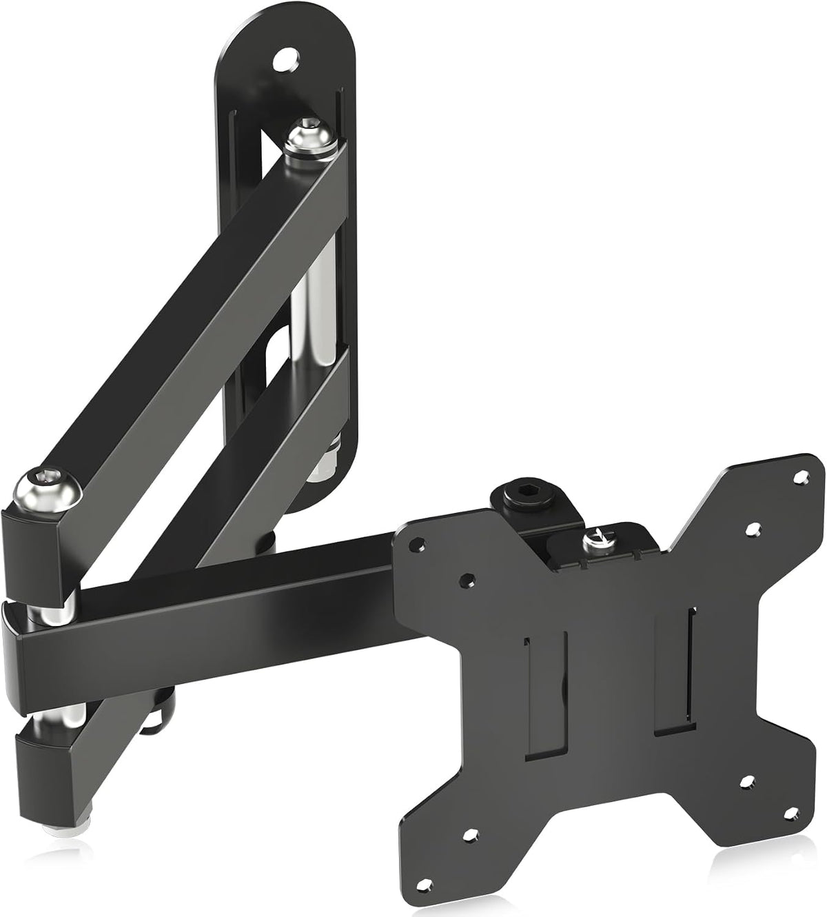 Suptek Full Motion TV Wall Mount Bracket for Most 13-30 inch TVs and Monitors, Flat and Curved TVs up to 28lbs, Tilt Swivel and 16.9 inch Extension, Max VESA 100x100mm, Black, MA2776
