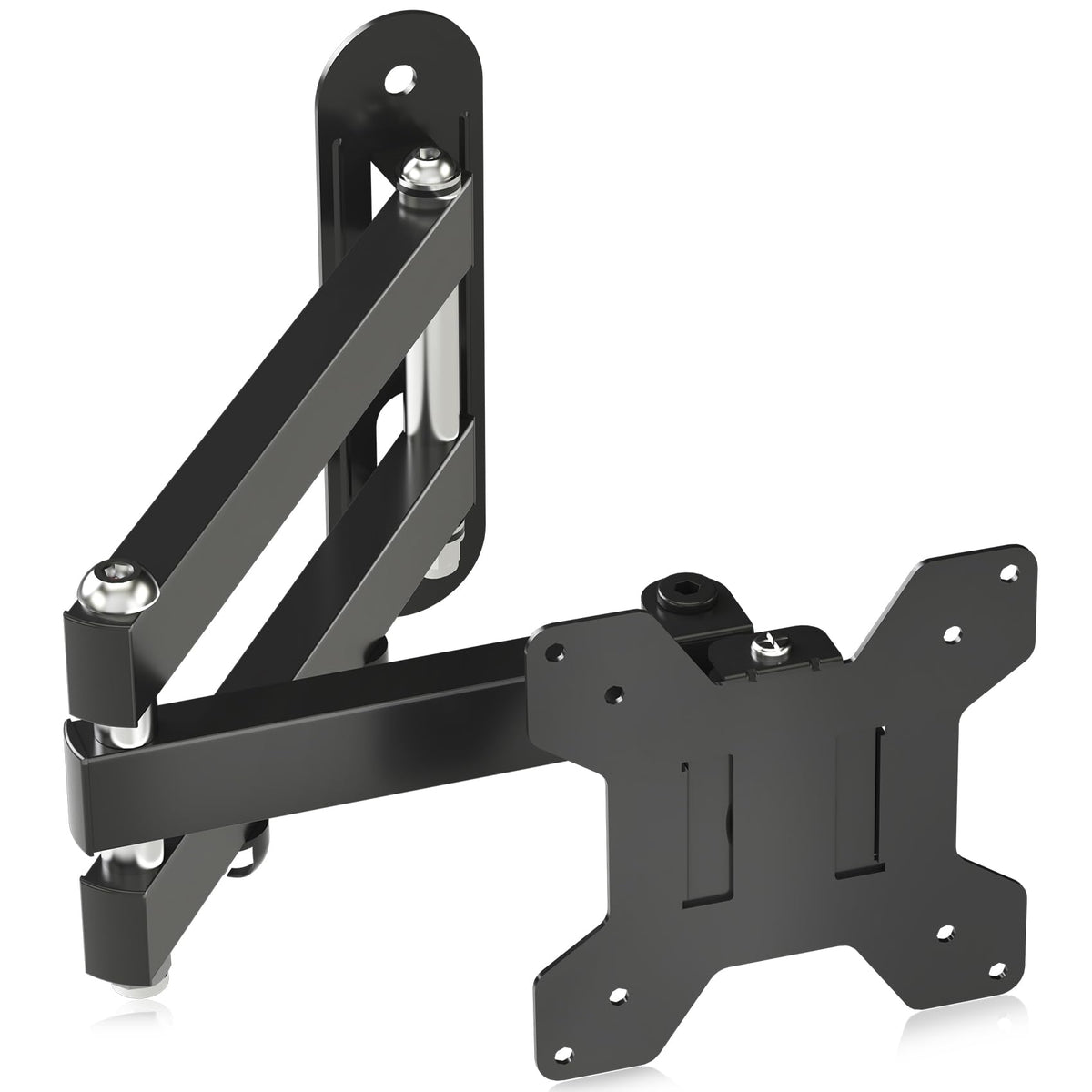 Suptek Full Motion TV Wall Mount Bracket for Most 13-30 inch TVs and Monitors, Flat and Curved TVs up to 28lbs, Tilt Swivel and 16.9 inch Extension, Max VESA 100x100mm, Black, MA2776