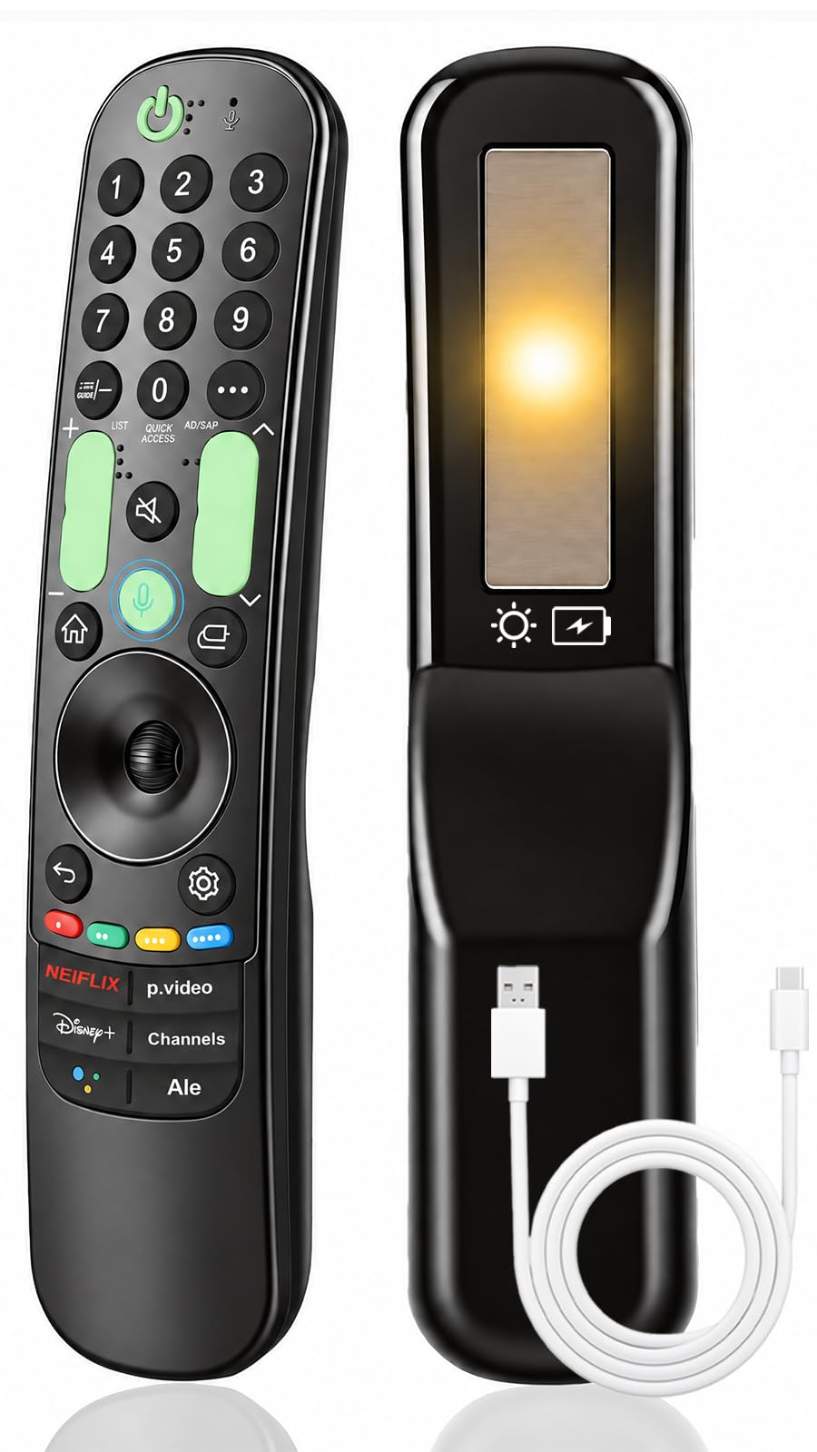 Gvirtue 【Pack of 2】Replacement Remote Control Compatible with Roku Box Model: Roku 1, Roku 2(HD, XD, XS), Roku 3, Roku LT, HD, XD, XDS, Roku N1, Roku Express, Roku Express+