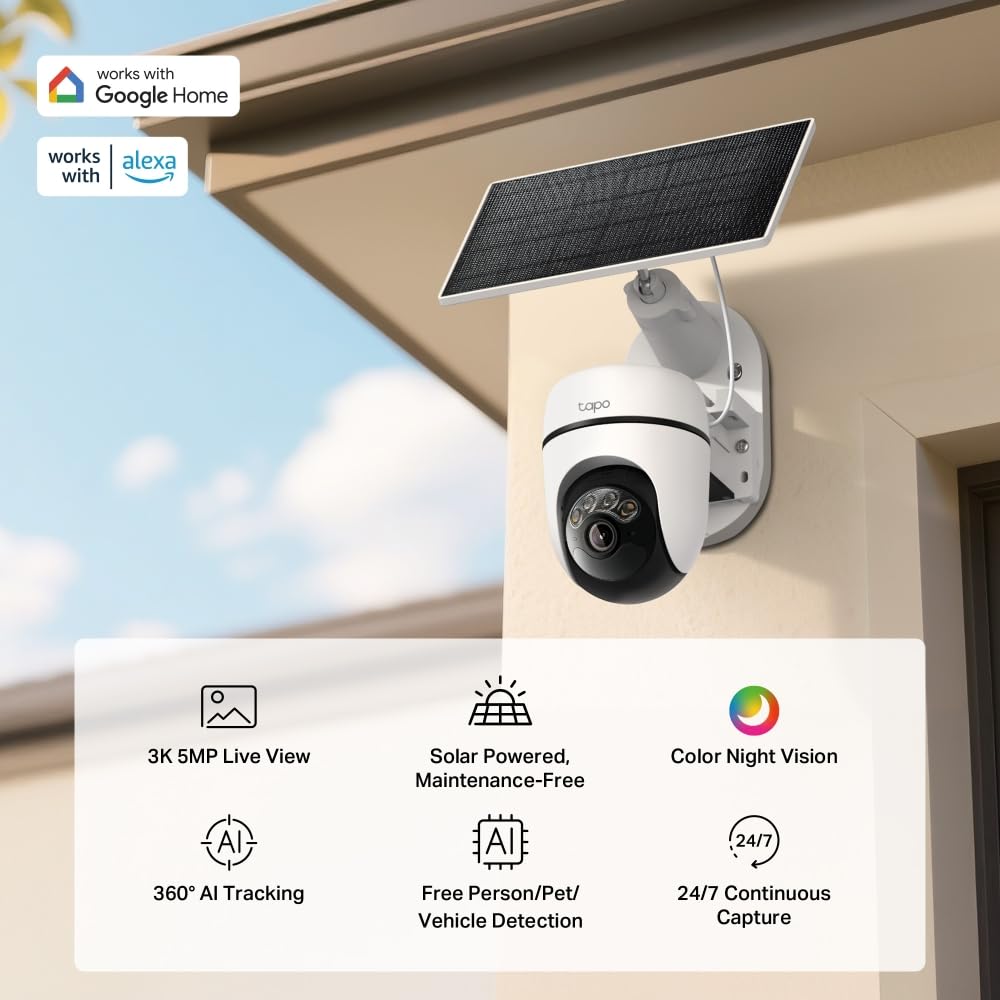Tapo C615F KIT 2K 3MP Solar Floodlight Outdoor Security Camera Wireless