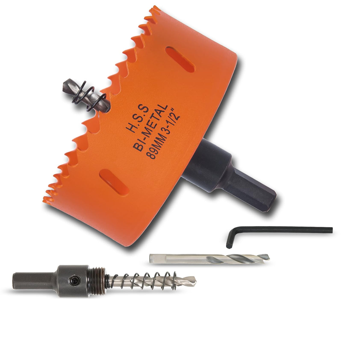 7-1/8 inch Hole Saw for Wood, Metal, Plastic & Drywall, with Arbor