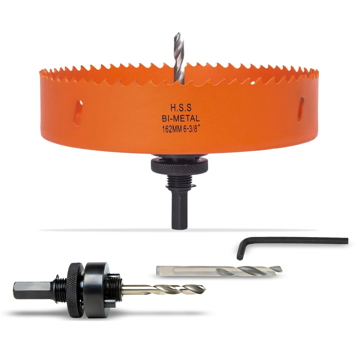 7-1/8 inch Hole Saw for Wood, Metal, Plastic & Drywall, with Arbor