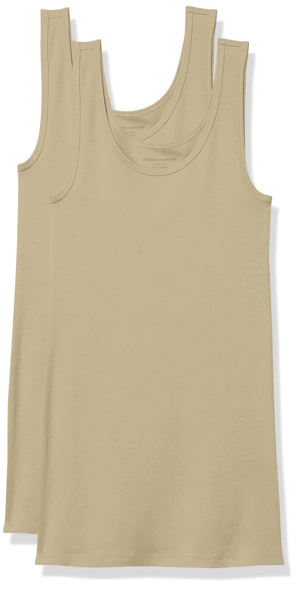 Amazon Essentials Women's Slim-Fit Vest, Pack of 2