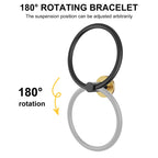 SetSail Towel Holder for Bathroom Wall Matte Black Towel Ring