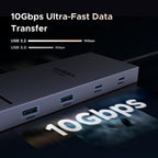 UGREEN Laptop Docking Station Dual Monitor, Dual 4K@60Hz 7-in-1 USB C Hub