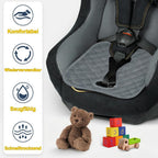 2PCS Waterproof Baby Car Seat Protectors, Car Seat Protector Potty Training Liner for Toddler Baby Kids (Grey&Black）