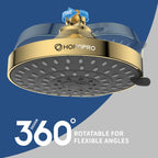 High Pressure Shower Head, HOPOPRO 5-Mode Fixed Showerhead, NBC Recommended