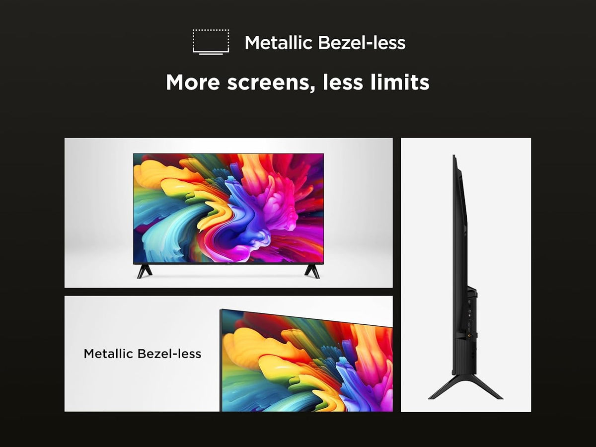 TCL 32SF560-UK 32 Inch Full HD QLED HDR Smart TV with Fire TV Press & Ask Alexa, Metallic Bezel-Less Design
