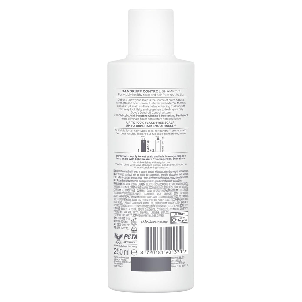Dove Scalp + Hair Therapy Dandruff Control Shampoo, 400 ml