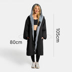 OHS Adults Drying Robe, Gifts for Women Outdoor Water-Resistant Changing Robe Womens Jacket Comfy Sherpa Privacy Robes for Women Men, Stay Dry Swimming Camping Drying Robes - S/M, L/XL