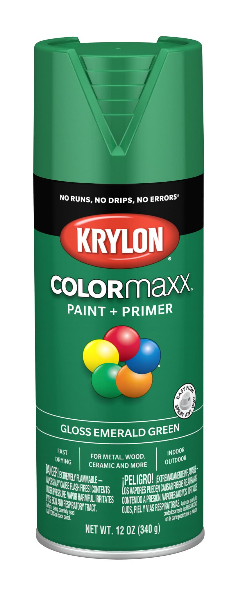 Krylon ColorMaxx 12 Oz. Gloss Spray Paint, Pumpkin Orange - 1 Each