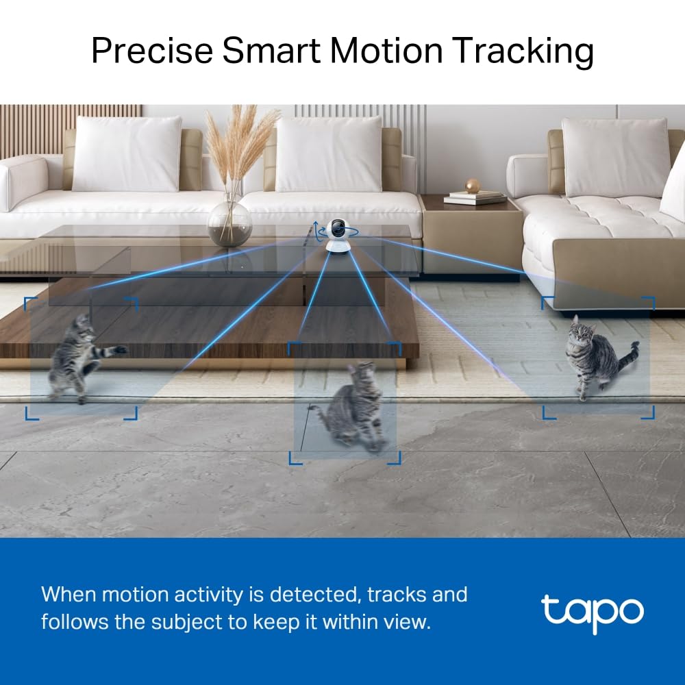 Tapo C201 Full HD Pan/Tilt Indoor Security Camera Pet Camera House Security