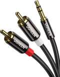 UGREEN RCA to 3.5mm Cable Stereo Phono to 3.5mm Mini Jack Audio Lead 2M