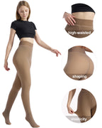 HOWIN Fleece Lined Tights Winter Thermal Tights for Women Fake Translucent