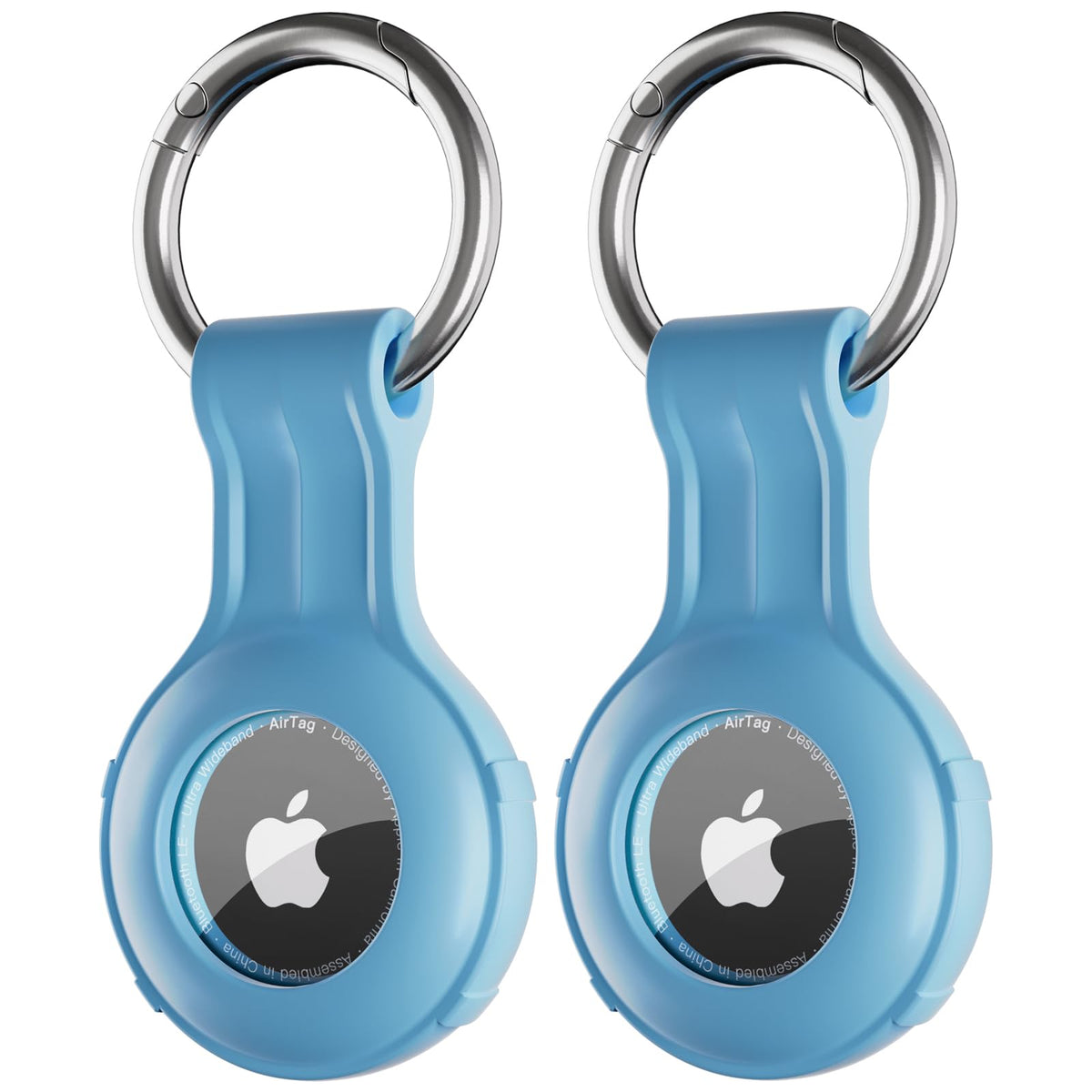 COLORCORAL AirTag Holder Case- Silicone Case for AirTag Keyring Apple 2&1