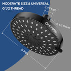 High Pressure Shower Head, HOPOPRO 5-Mode Fixed Showerhead, NBC Recommended