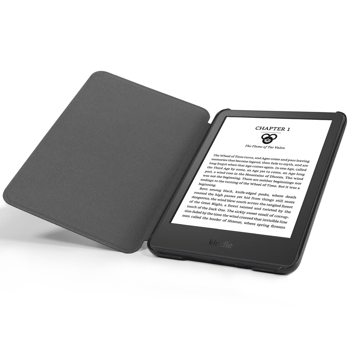 CoBak Case for 6" Kindle 11th Generation 2024 and 2022, Premium PU Leather Smart Cover with Auto Sleep/Wake for Kindle, Black