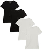 Amazon Essentials Women's Regular-Fit Short-Sleeve Crewneck T-Shirt, Multipacks