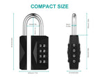 ZHEGE Combination Padlock, 4 Digit Combination Locker Padlock (Red)