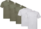 Fruit of the Loom Men's T-Shirt Iconic Tee, Lightweight Ringspun Tee, 5 Pack