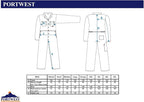 Portwest Euro Work Men's Polycotton Men's Polycotton Coverall