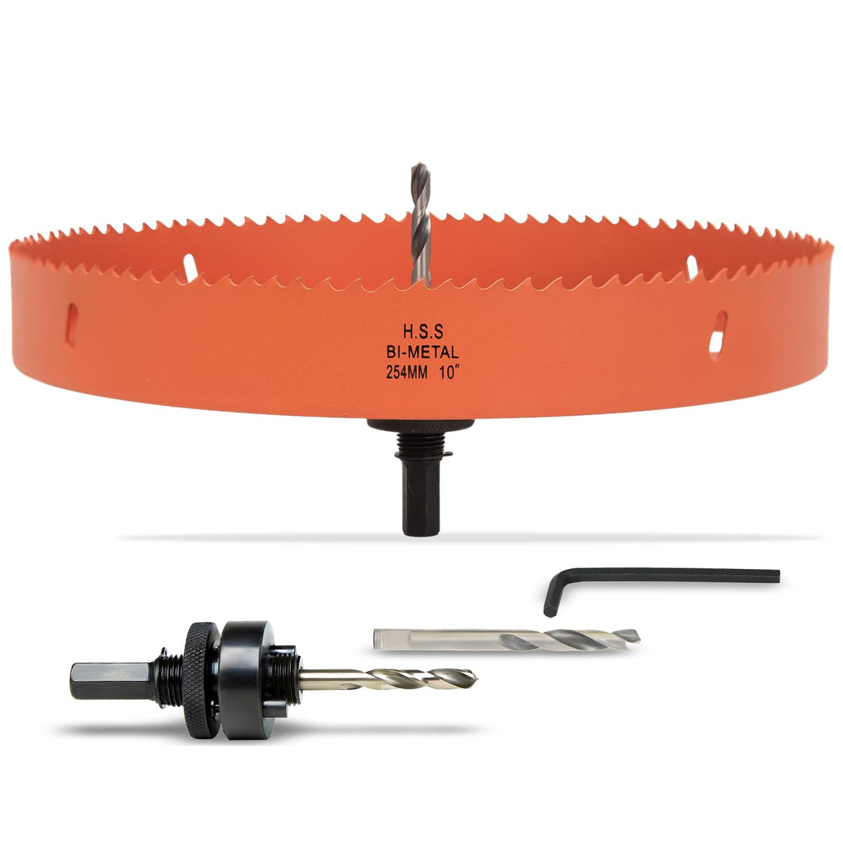 7-1/8 inch Hole Saw for Wood, Metal, Plastic & Drywall, with Arbor