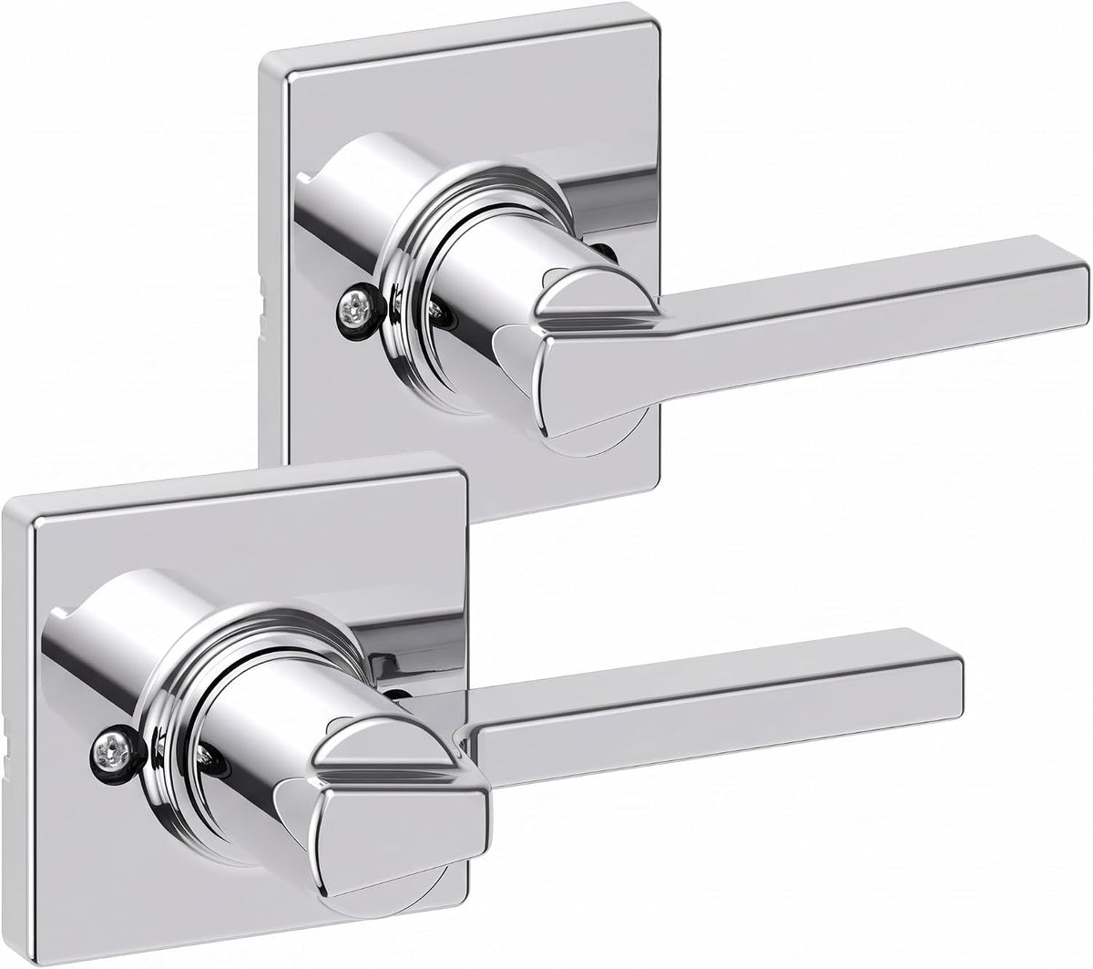 Kwikset Casey Privacy Door Lever with Lock, Matte Black