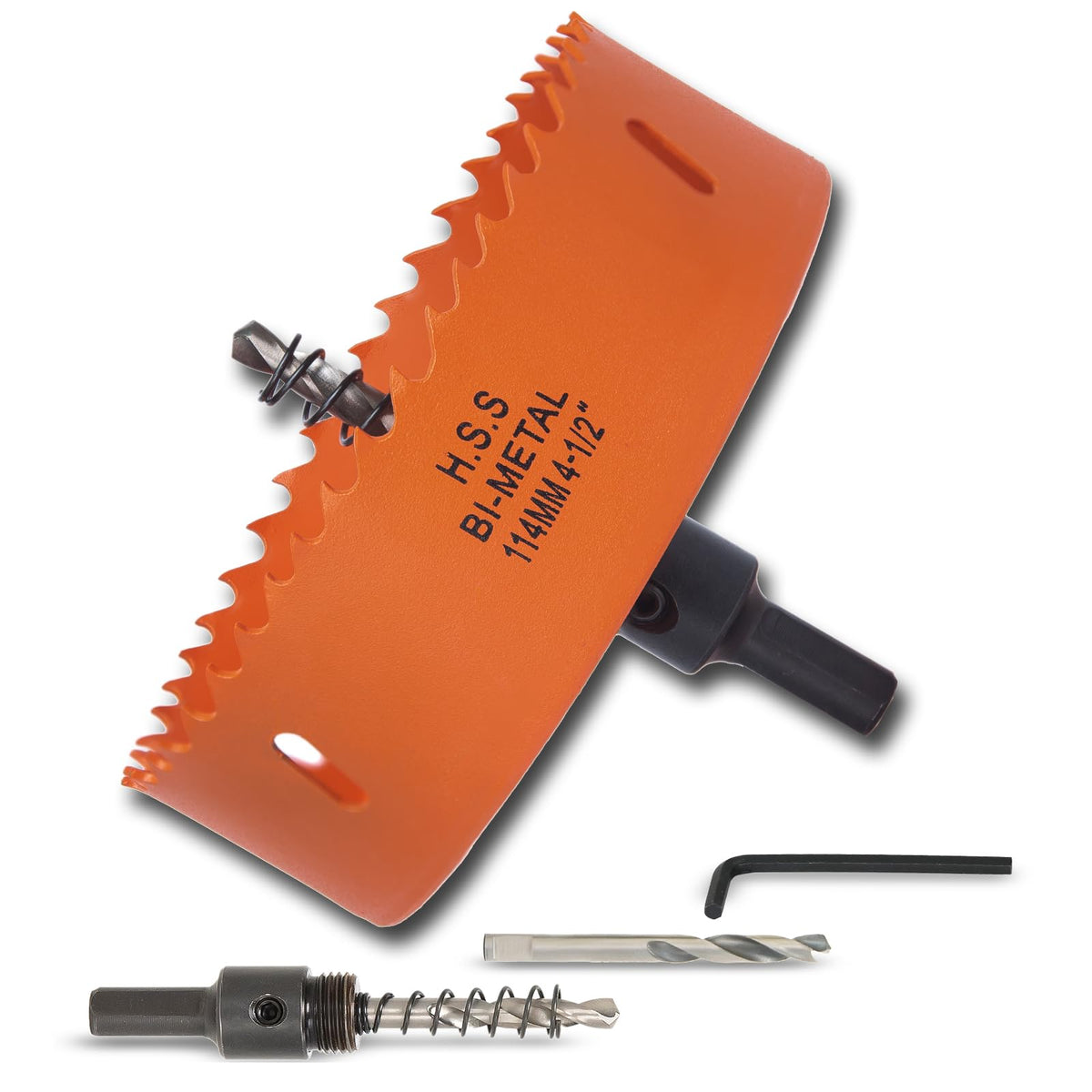 7-1/8 inch Hole Saw for Wood, Metal, Plastic & Drywall, with Arbor