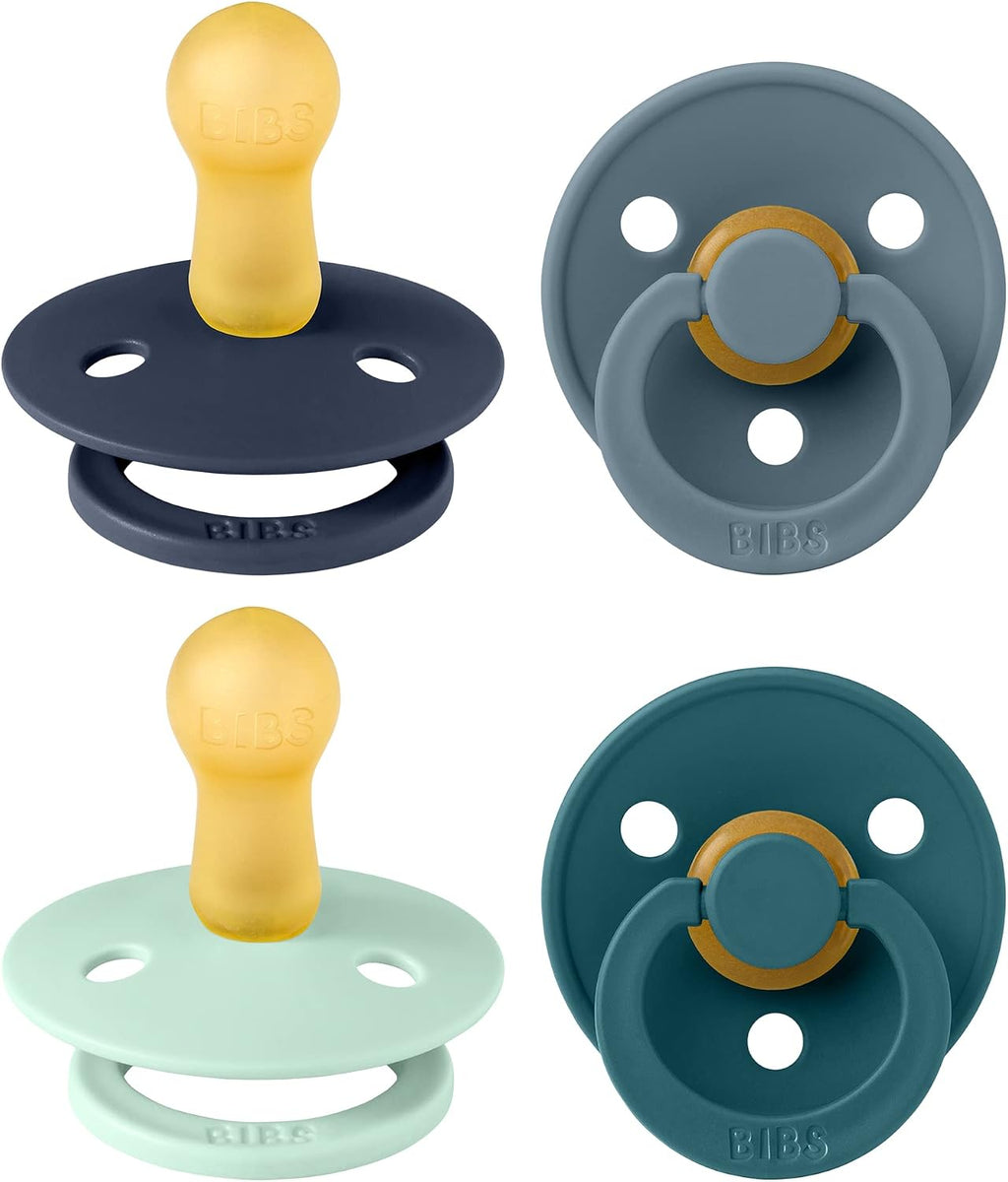 BIBS Colour Dummy, 6-18m, 4-pack, Deep Space/Petrol/Nordic Mint/Forest Lake