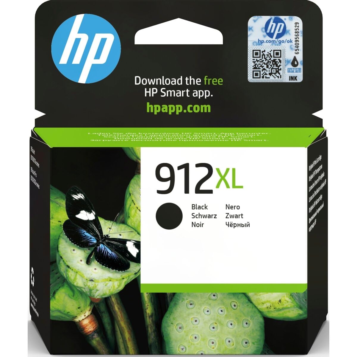 HP 912XL Yellow Original Ink Cartridge, High Yield