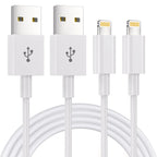 2Pack 1.8M iphone Charger Cable [Apple MFi Certified] 6 Foot, 2.4A Lightning to USB Fast Charging Lead for iPhone 14 13 12 11 Pro Max XS XR X 8 7 6 Plus 5, iPad and iPod