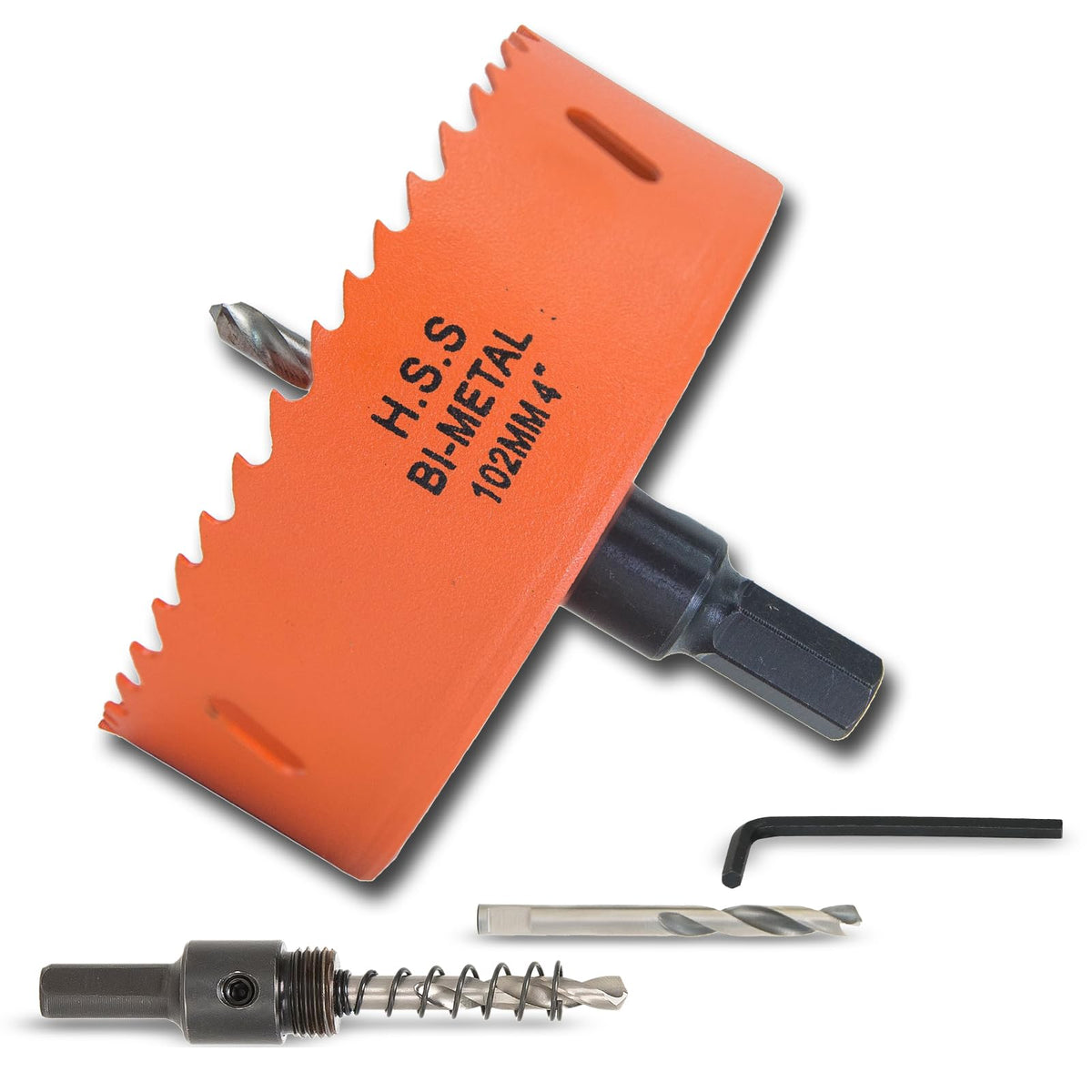 7-1/8 inch Hole Saw for Wood, Metal, Plastic & Drywall, with Arbor