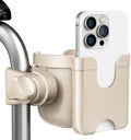 Wheelchair Cup Holder: Universal Cup Holder with Phone Holder for Pram Bike
