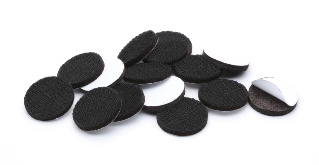 Slipstick GorillaPads Non Slip Furniture Pads/Gripper Floor Protectors (Set of 4) 3 Inch Square Self Adhesive Rubber Stoppers for Furniture Legs, CB155