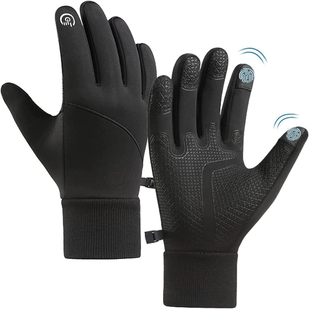 CRAZY SHARK Winter Warm Gloves, Windproof Water-Resistant Thermal Gloves