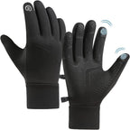 CRAZY SHARK Winter Warm Gloves, Windproof Water-Resistant Thermal Gloves