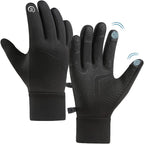 CRAZY SHARK Winter Warm Gloves, Windproof Water-Resistant Thermal Gloves