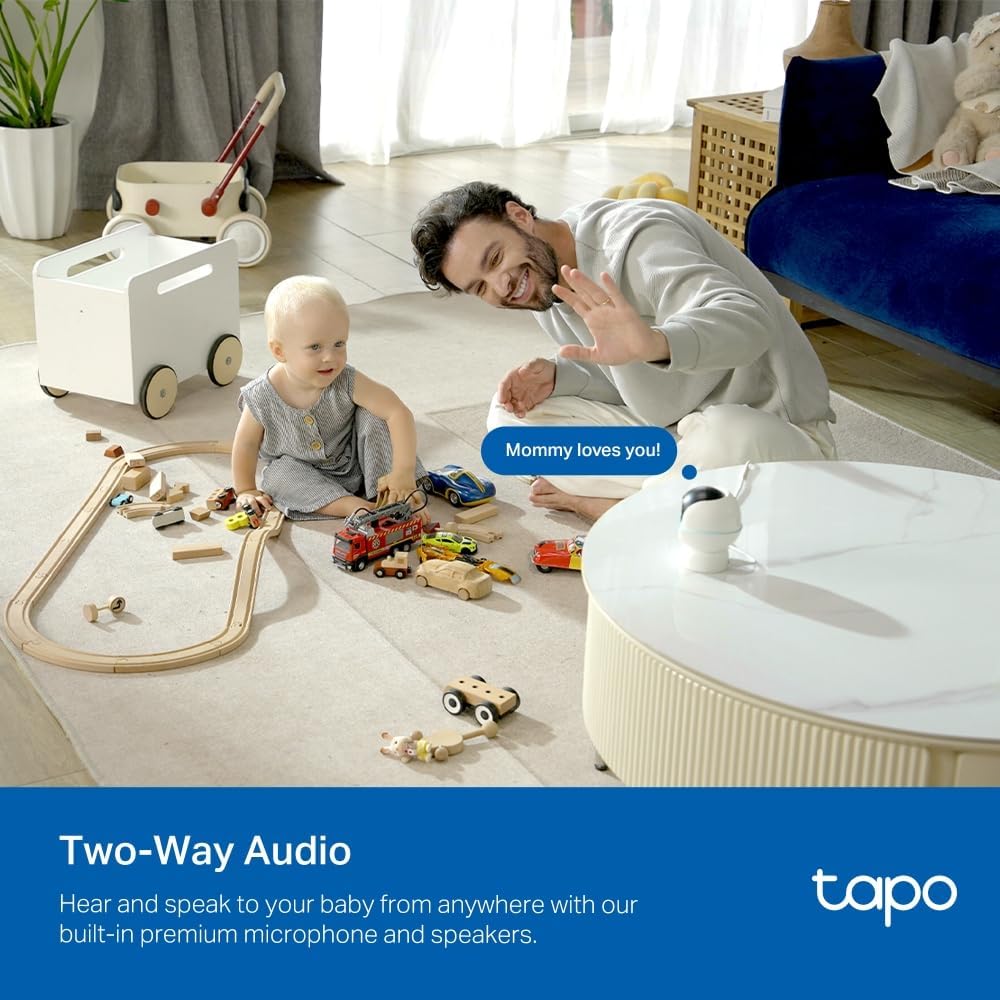Tapo C200P2 2-Pack Full HD Indoor Security Camera Pet Camera House Security