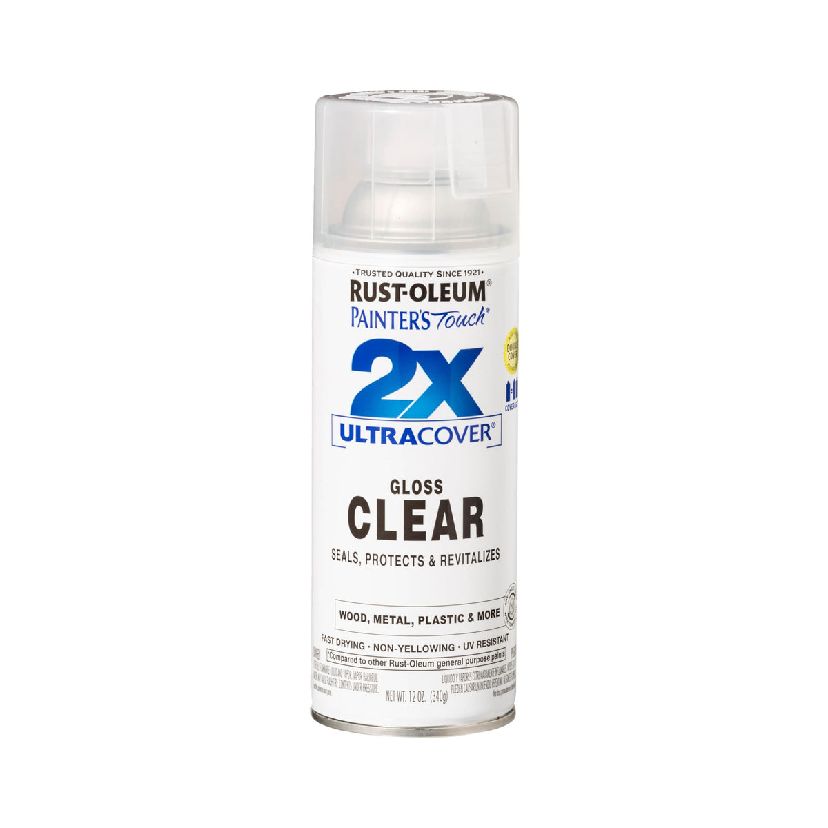 Rust-Oleum 334023-6PK Painter's Touch 2X Ultra Cover Spray Paint, 12 oz, Gloss Almond, 6 Pack