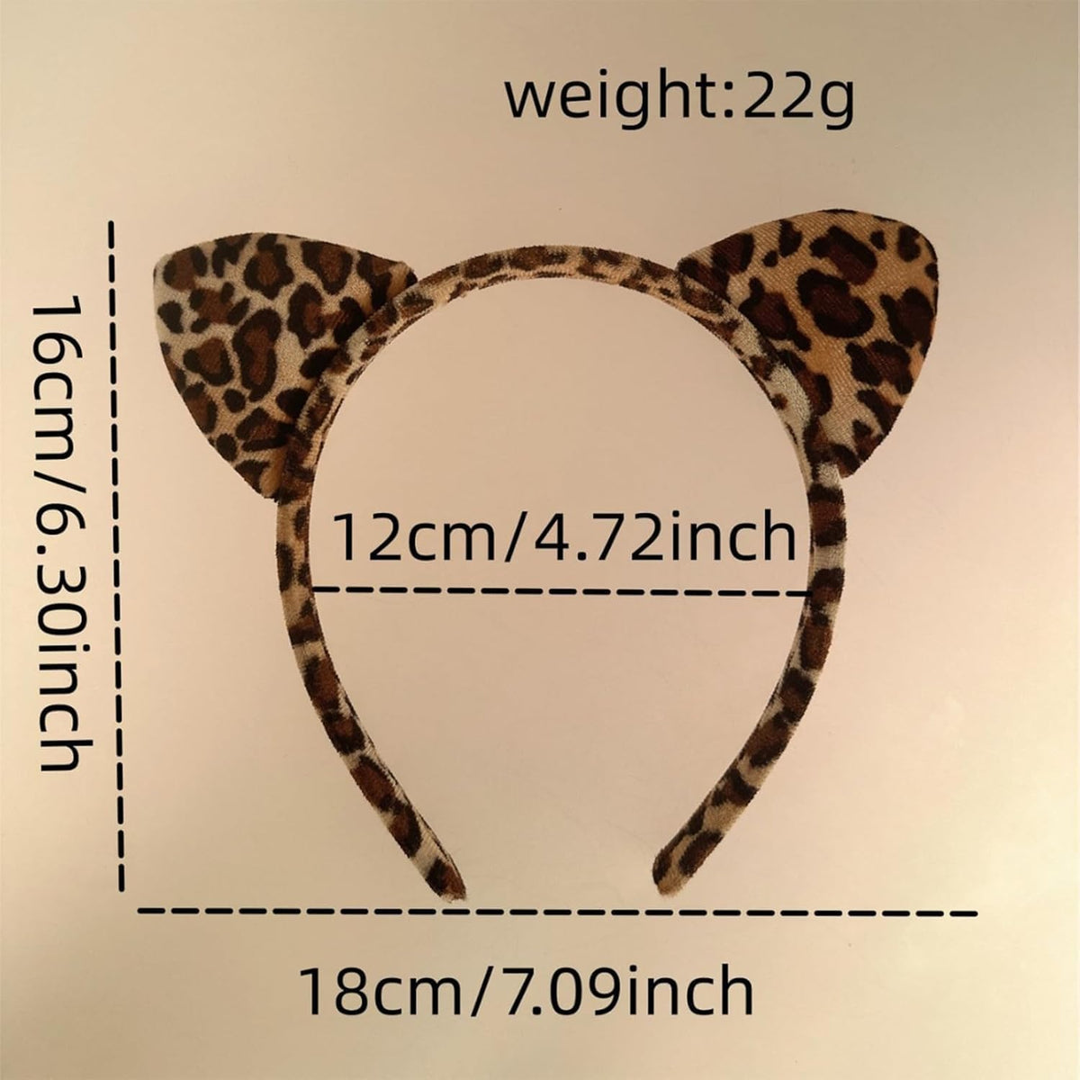 Leopard Ears Headband, Cute Cheetah Ear Headbands Halloween Christmas Party Headwear Hair Accessories
