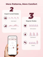Momcozy M5 Smart Wearable Breast Pump, Double Pack, Gray