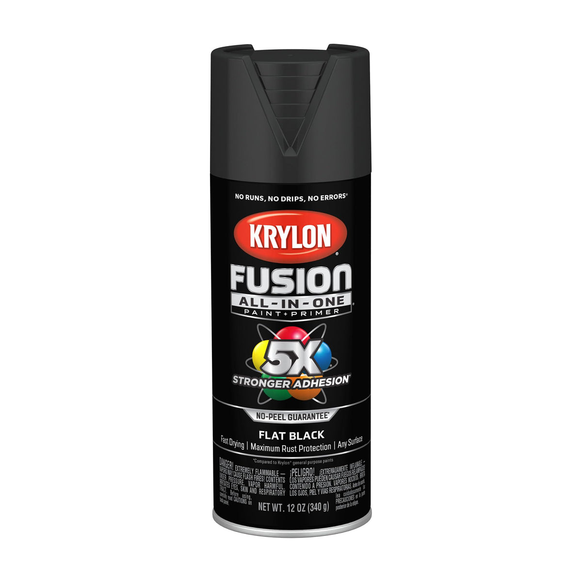 Krylon Fusion All-In-One, Metallic, Black Stainless Steel, 12 oz