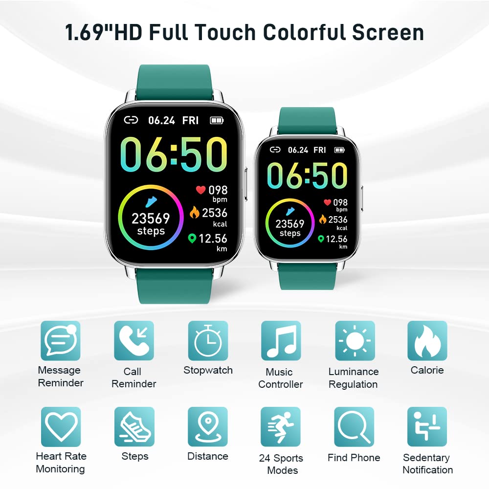Motast Smart Watch, Fitness Tracker 1.69'' HD for Men Women