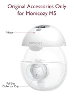 Momcozy M5 Smart Wearable Breast Pump, Double Pack, Gray