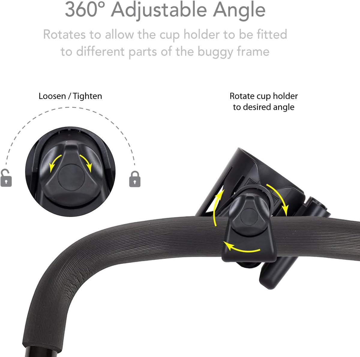LittleLife Buggy And Pushchair Universal Cup & Phone Holder