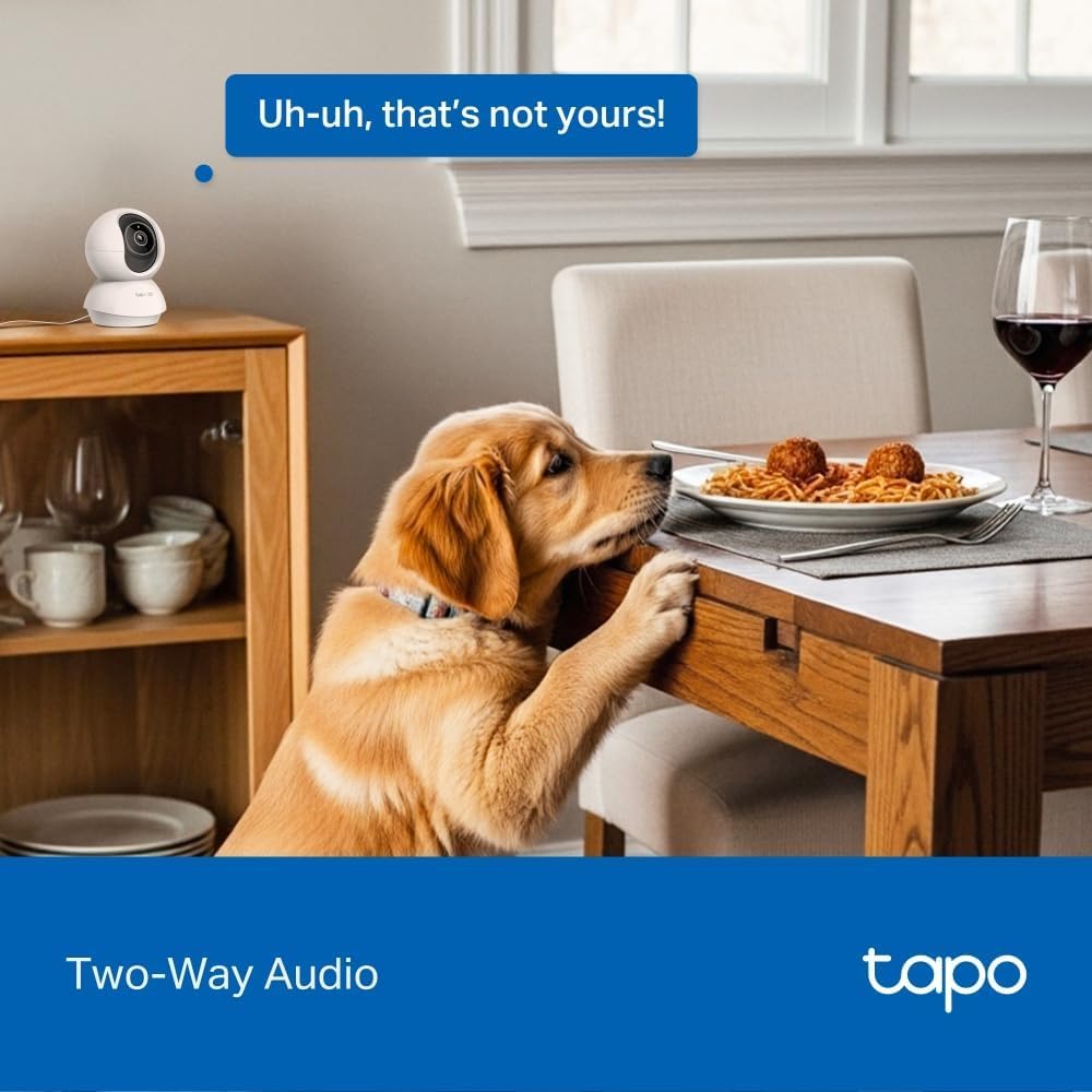 Tapo C201 Full HD Pan/Tilt Indoor Security Camera Pet Camera House Security