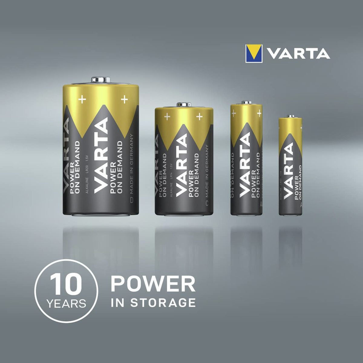 VARTA Batteries AAA, rechargeable, Pack of 16, Power on Demand, 1000 mAh