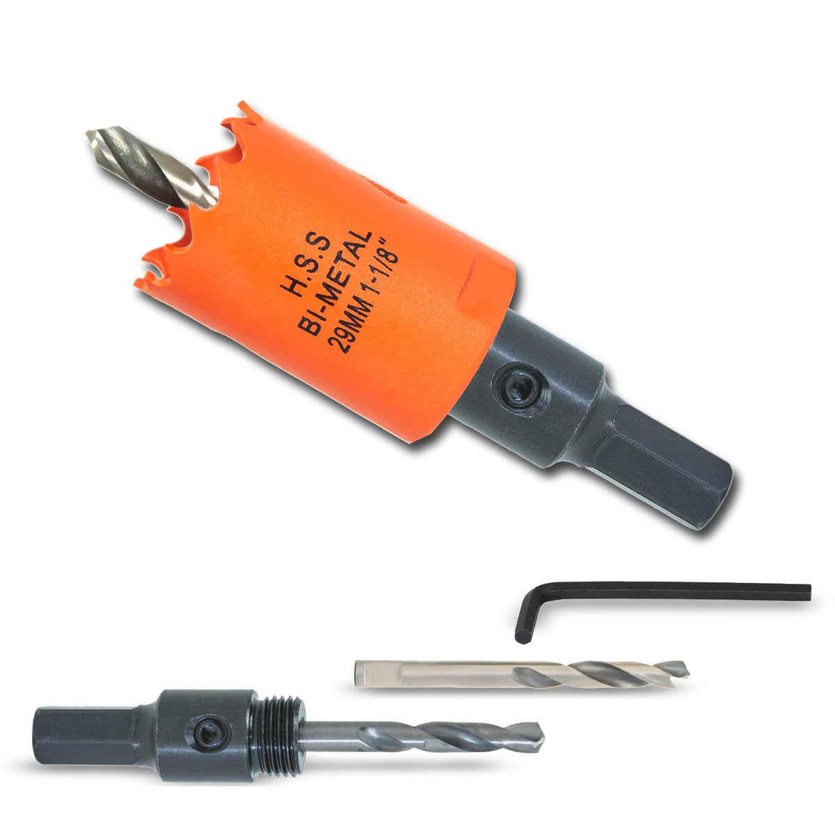 7-1/8 inch Hole Saw for Wood, Metal, Plastic & Drywall, with Arbor